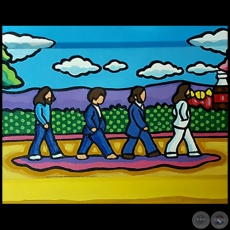 Los Beatles en Paraguay - Obra de Yuyo Oviedo